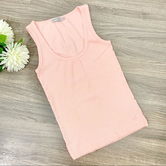 Tommy Hilfiger Pink ribbed tank top - Picture 1 of 5